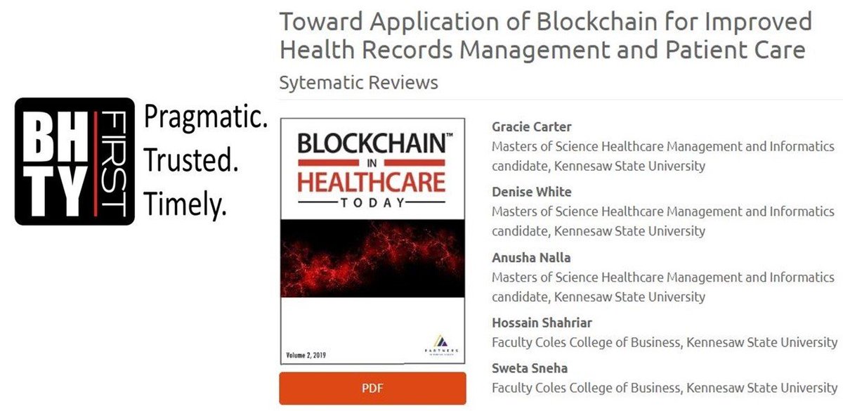 BHTYJournal's tweet photo. Keeping up with evidence based content in #BHTY?
Visit https://t.co/qmI0Z6Au5a
#Blockchain #EMR #Ethereum #HealthcareInformationTechnology #PatientCare #HealthRecordsManagement #Security #SmartContract
@jnasr @Certara @Synchrogenix @kennesawstate @Hyperledger https://t.co/Rz2p7LGFVy