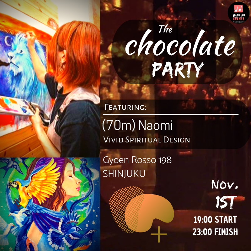 EventsShad's tweet photo. NAOMI YAMANE 
Vivid Spiritual Design
https://t.co/PJy1rbbH3h
⠀⠀
Party Page:⠀⠀
https://t.co/xRnFbf2kWk⠀
⠀⠀
#aerialdance #poledance #chocolate #djs #livepainting #candyart #fondue #paperart #soul #fridaynight #shinjuku #painting #bodypaint #acoustic #lofihiphop #vibes https://t.co/AC9ygrurmt