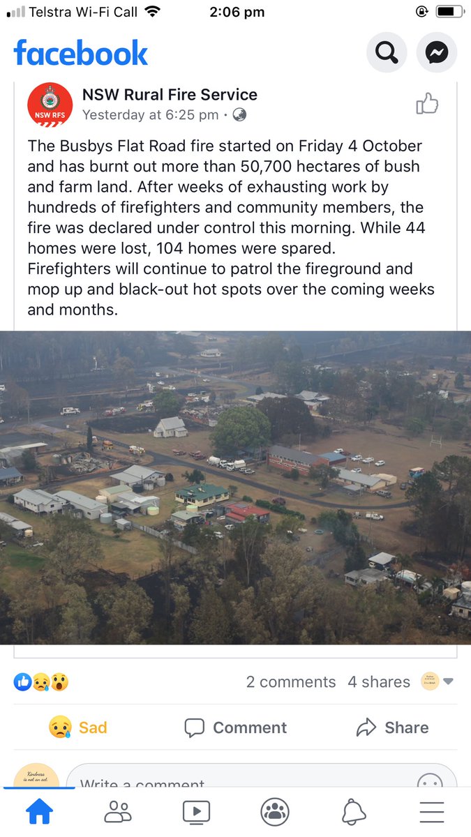 Our rural fire service do not get the credit they deserve. Remember most are volunteers and have been away from their day job