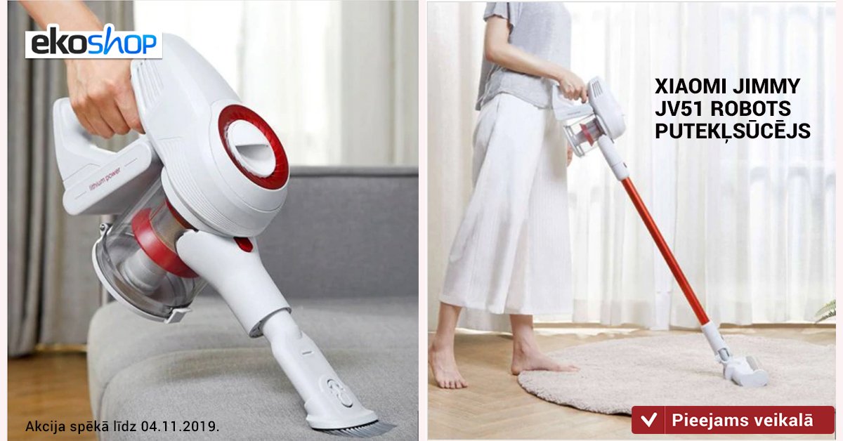 EKOSHOPLV's tweet image. Kompakts, elegants un minimālistisks ērts dizains un spēcīga jauda – Xiaomi Jimmy bezvadu putekļsūcējs.
bit.ly/2oWYoOd

Akcija spēkā līdz 04.11.2019.
#Xiaomi #Jimmy #Putekļsūcējs #Akcija