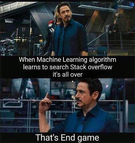 When are we going to be in #EndGame?🤣😂

#code #codememes #fun #programming #fullstack #stackoverflow #error #debugging #coders #programmingmemes #programmer #codes #100daysofcode #software #testing #softwaredeveloper #programmingisfun #lifeofaprogrammer #code #meme #instafun