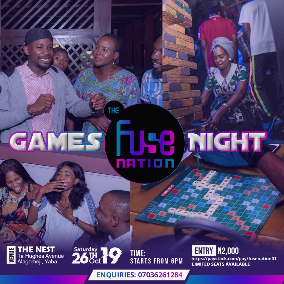 ThenestL's tweet image. Let's not kee ourself.
Who's up for games, fun, food &amp;amp; drinks this weekend?

With 2k, you could join FuseNation &amp;amp; TheNest at Yaba for this #WeekendGameNight.

Pre pay below - 
paystack.com/pay/fusenation…