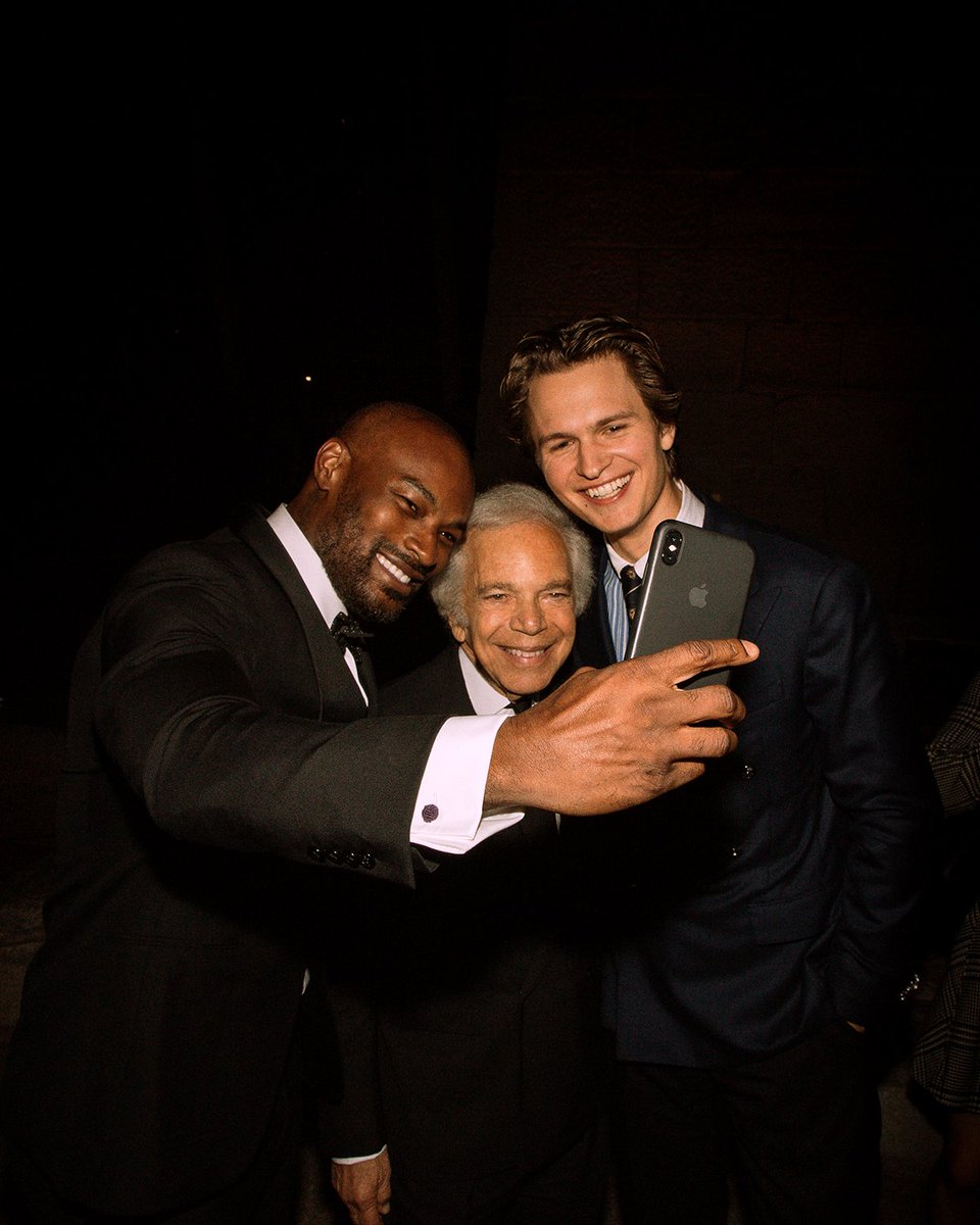 Featuring Tyson Beckford and @AnselElgort with Ralph Lauren at the premiere...