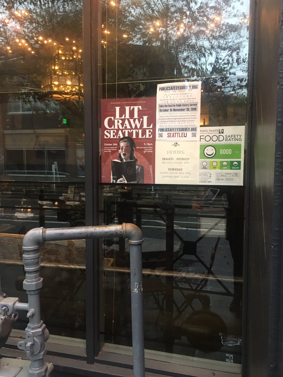Less than 24 hours to go....#spookyinseattle #litcrawl2019