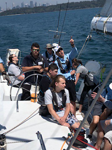 PetesPlace5's tweet photo. Students started the Winds of Change program today with Sailors with disAbilities. An absolute privilege to spend the day on Sydney Harbour! @WeMarists #sydney #OutdoorEducation https://t.co/RmEI1vXYqH