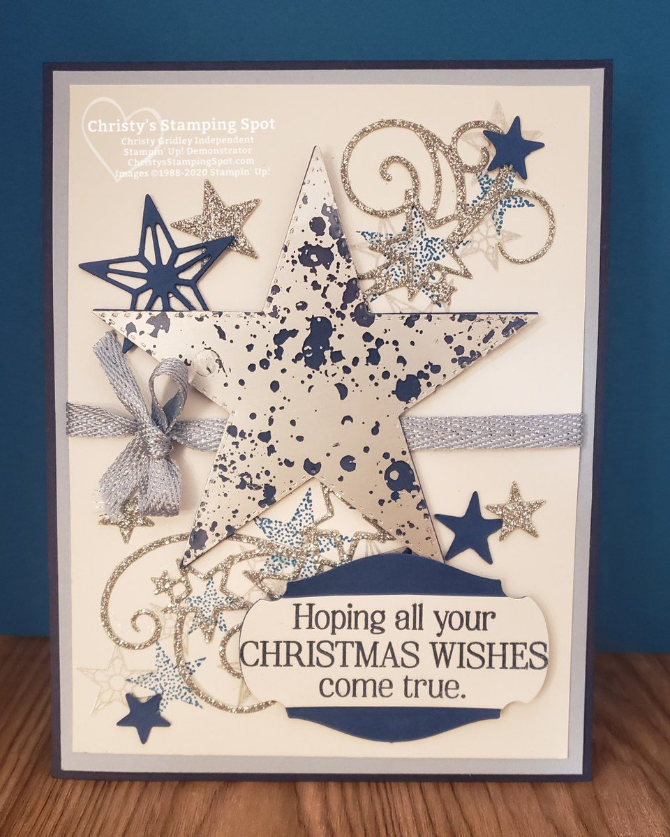 So Many Stars Blue & Silver Christmas
#StampinUp #SoManyStars #MercuryGlass christysstampingspot.com/so-many-stars-…