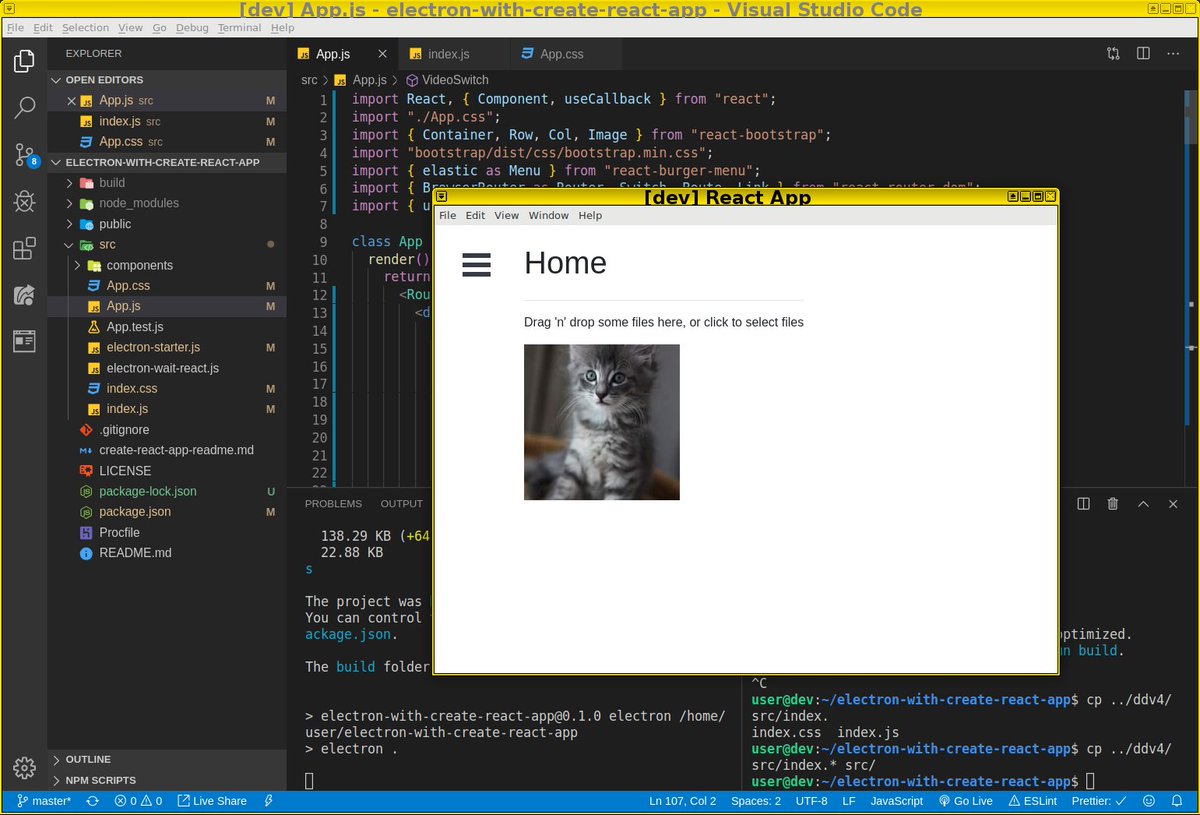 0xBanana's tweet image. Really proud I got my first electron app built and running!
#100DaysOfCode #programming #electronjs #reactjs #dev #devcommunity #300DaysOfCode