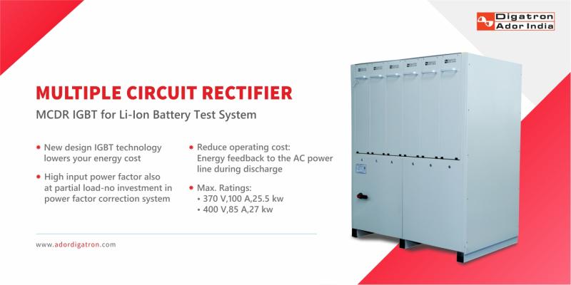 AdorDigatron's tweet photo. Ador Digatron's Regenerative Li-Ion Battery Pack Tester.
For enquiries, contact : cmo@adordigatron.com
#lithiumbattery #batterypack #packtester #adortrust
#energizingindia https://t.co/o29VReB5Wa