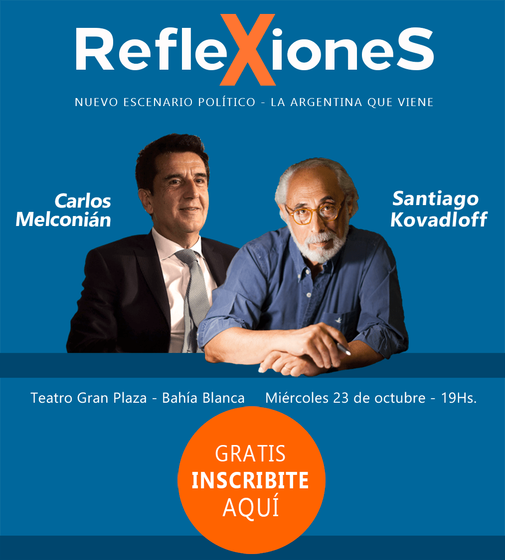 Carlos Melconián y Santiago Kovadloff en Bahía Blanca periodicoatico.com.ar/2019/10/24/car…