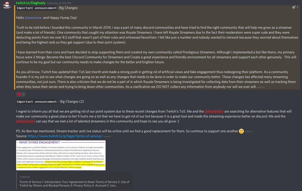 Prestigious Streamers tweet media