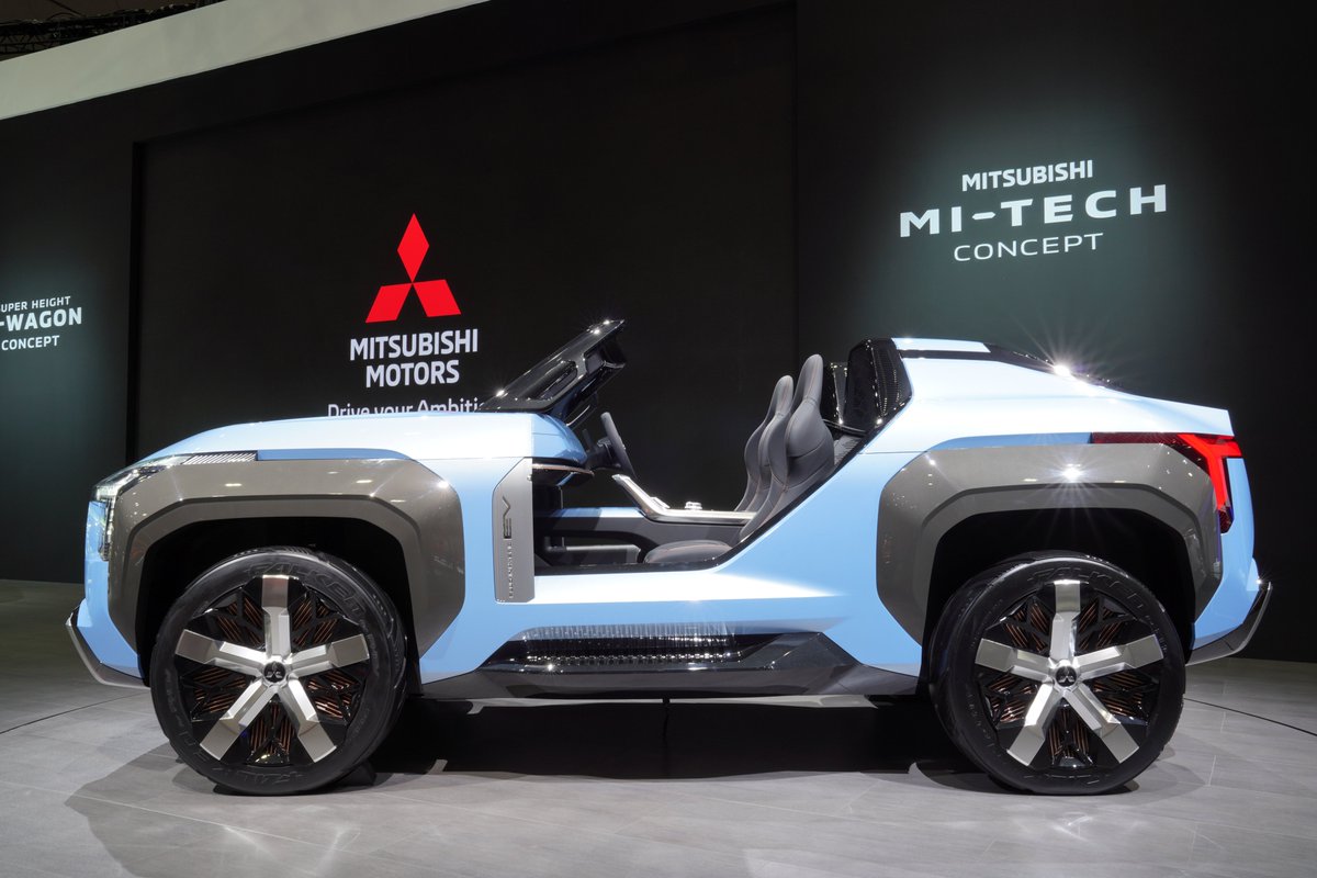 三菱自動車工業株式会社 En Twitter 東京モーターショー19 で世界初披露された バギータイプの電動suvコンセプトカー Mi Tech Concept コンセプトは 光と風を感じながら大地を駆け抜ける電動suv です 三菱自動車 Tms19 Tmsmitsubishi Mitechconcept