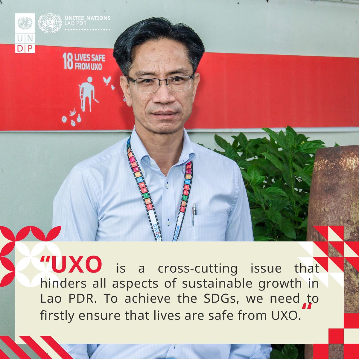 UNinLaoPDR's tweet image. Why is it important to work on lives safe from #UXO in #LaoPDR? Read below ⬇️ answer by Phetsamone Southalack at @UNDPLaoPDR.
 
Click #WeAreDevelopment to find more voices of our colleagues working as #OneUN - on #UNDay &amp;amp; every other day 🙌

@SDG18UXO