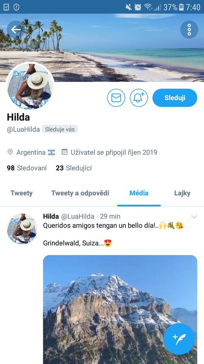 FOLLOW please HILDA. NEW ACCOUNT. SHE WAS SUSPENDED. 🍾🍾🍾💌 @LuaHilda