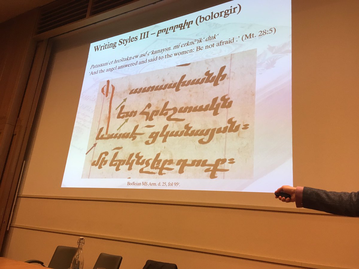 TeachingCodex's tweet image. .@rbnmyr shows us progressively more difficult writing styles to read. Makes you feel a little guilty about complaining about Textura minims... #teachingcodex