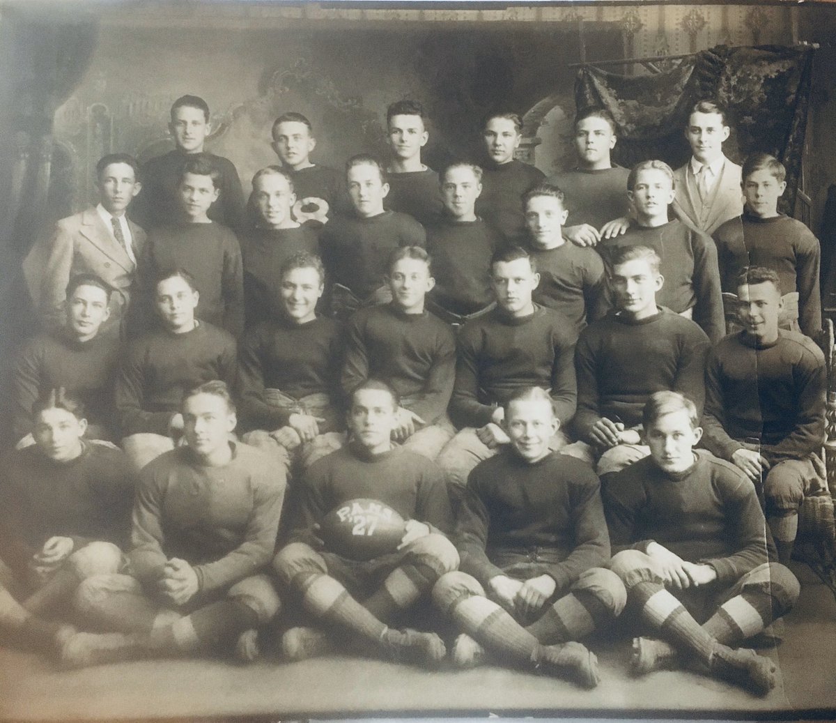 SlaterAthletics's tweet photo. 100 Games Strong 

⚒ Kael Godshalk’s great grandfather started at QB for Pen Argyl in 1927, Kael will start for Bangor in the 100th game 

@BangorSlatersFB https://t.co/7CSNM1DFTf