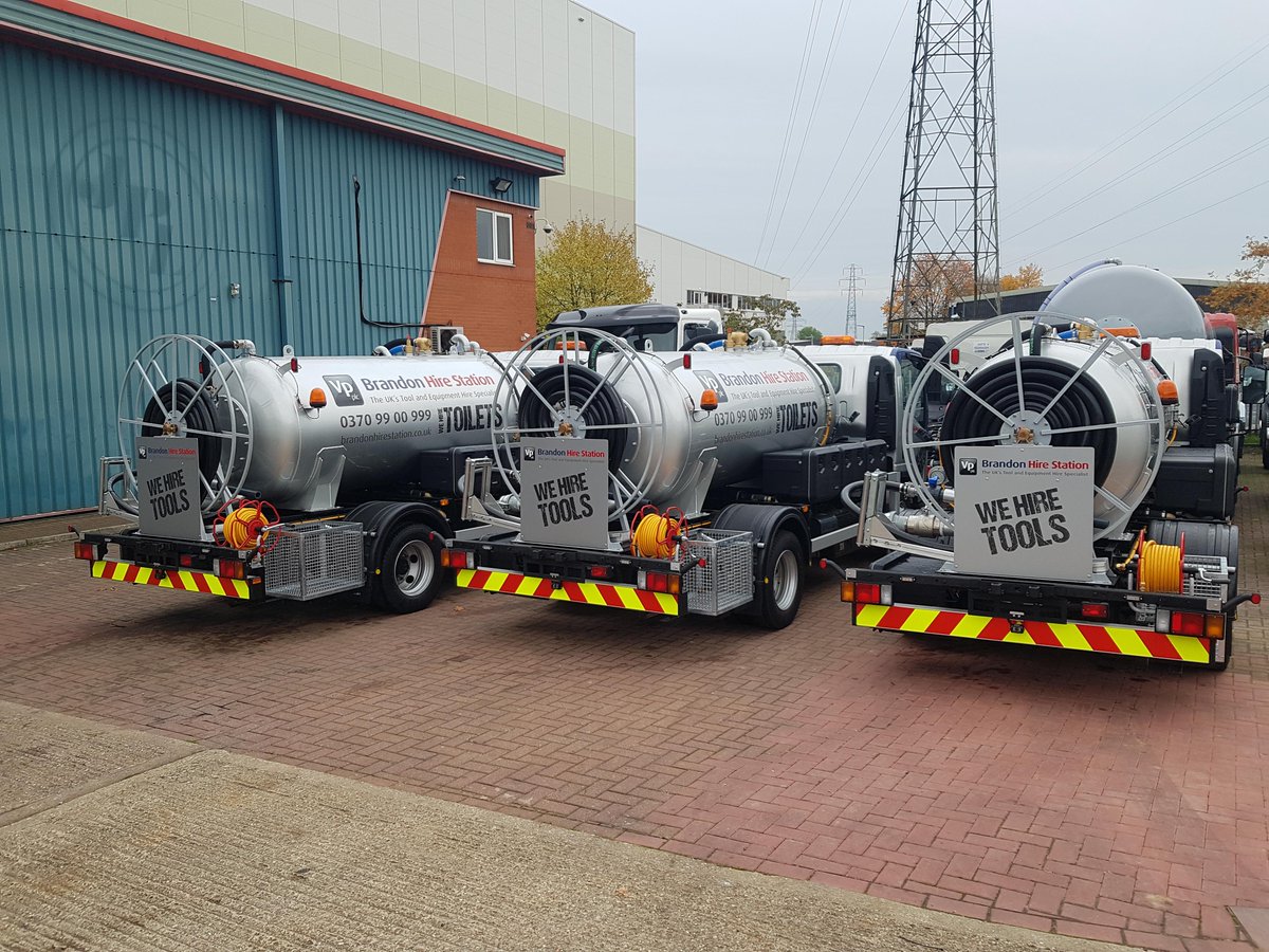 BrandonHireStat's tweet photo. Our new waste tankers are about to hit the road, keep an eye out for them servicing toilets on the road and supporting events across the country! #Tankers #WasteManagement #WasteTankers #PortableToiletService #SpotTheTanker https://t.co/9dFvr5vKyz