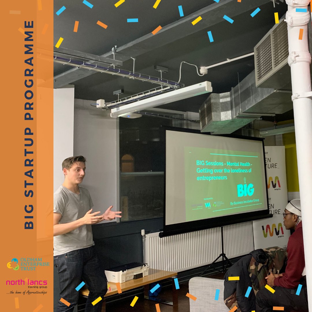 Businessincugrp's tweet image. Great BIG Session yesterday around #Mentalhealth and the loneliness in  entrepreneurship, we heard from a local young professional @NRandles1999 a member of @YENOLDHAM who talked about his journey, how he overcame his challenges and advice for other #youngpeople 

#GoBIG