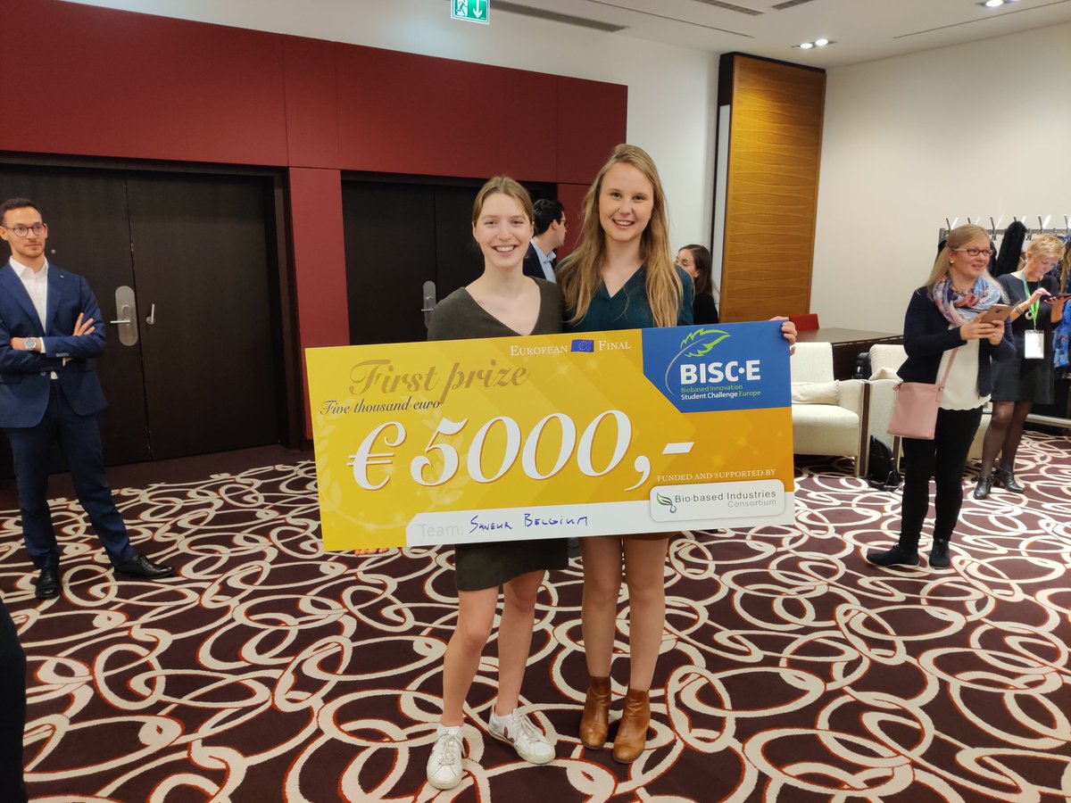 GREEN-CHEM (@greenchemnet) on Twitter photo We won!!! Meet the first EU #BISCE champions <a href="/biconsortium/">Bio-based Industries Consortium</a> from <a href="/ugent/">UGent</a>, Sauveur!!! The first validation of the concept is a fact, as well as the first investment to produce the first delicious  batch of Sauveur product!!! We won!!! Meet the first EU #BISCE champions <a href="/biconsortium/">Bio-based Industries Consortium</a> from <a href="/ugent/">UGent</a>, Sauveur!!! The first validation of the concept is a fact, as well as the first investment to produce the first delicious  batch of Sauveur product!!!