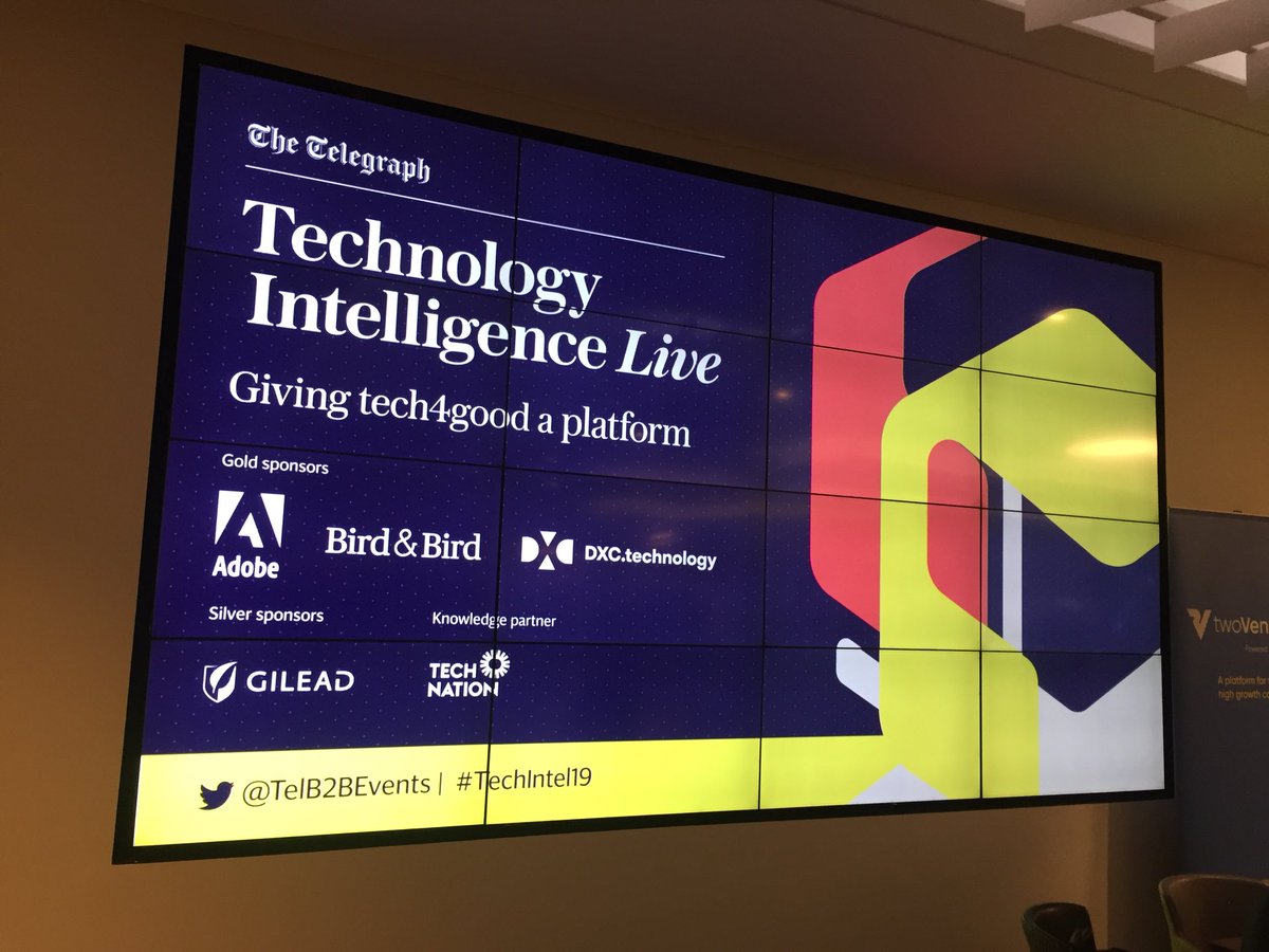 tended's tweet image. We’re at @TelegraphTech #TechIntel19 today. Some very interesting talks this morning on the development of tech for good.