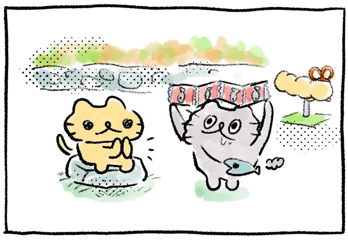 SHAKE・SNACK・SHARE#ねこのぶーちゃん4コマ 