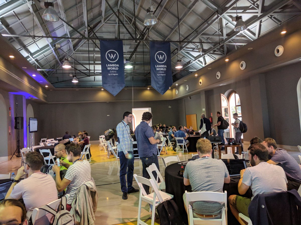 goKarumi's tweet image. We want to keep sharing our insights on @Lambda_World... For us, one of the most interesting talks was @trautonen&apos;s where he reviewed how using type classes, we can code generic pure #functionalprograms 💪. Read more about our experience on #LambdaWorld▶ bit.ly/2VYfjvI