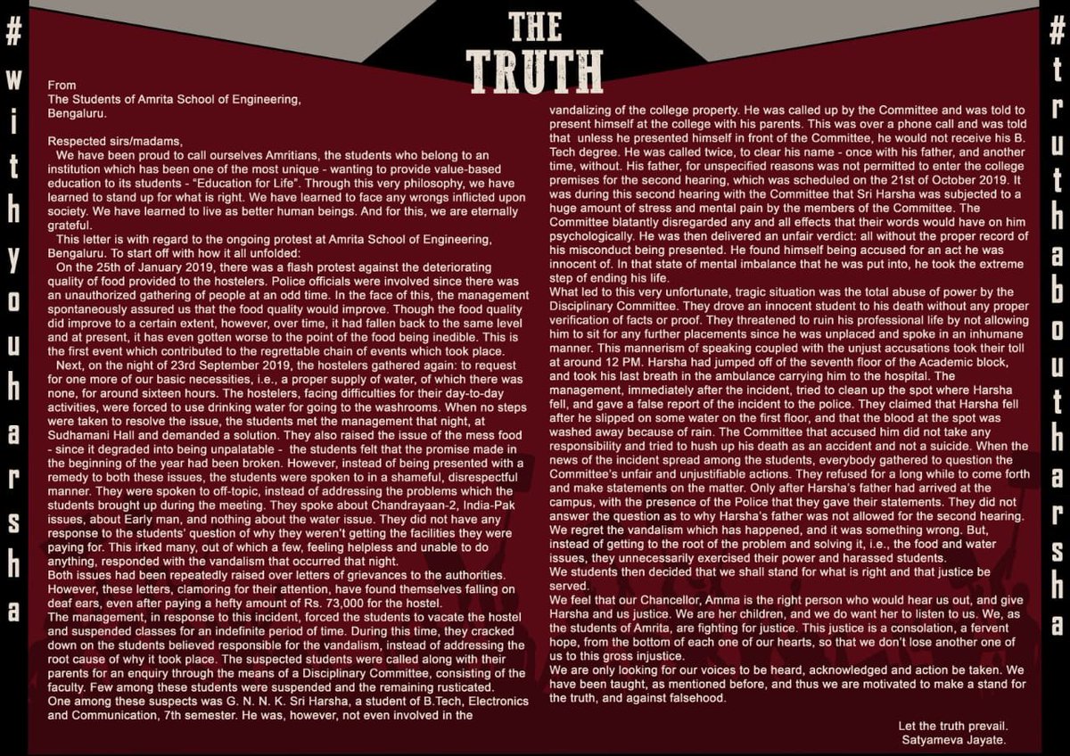 RajulaRohith's tweet photo. #truthaboutharsha https://t.co/nqVFs8bQTl
