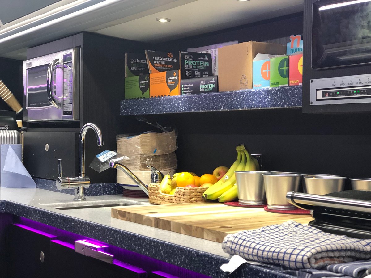 📸 - Check out these pictures of the brand new <a href="/ExeterChiefs/">Exeter Chiefs</a> Team Bus 🚌

It comes with 43 seats, on-board kitchen, tables, phone charging points, SKY TV, a bed and a few hidden extras, including John the driver!!