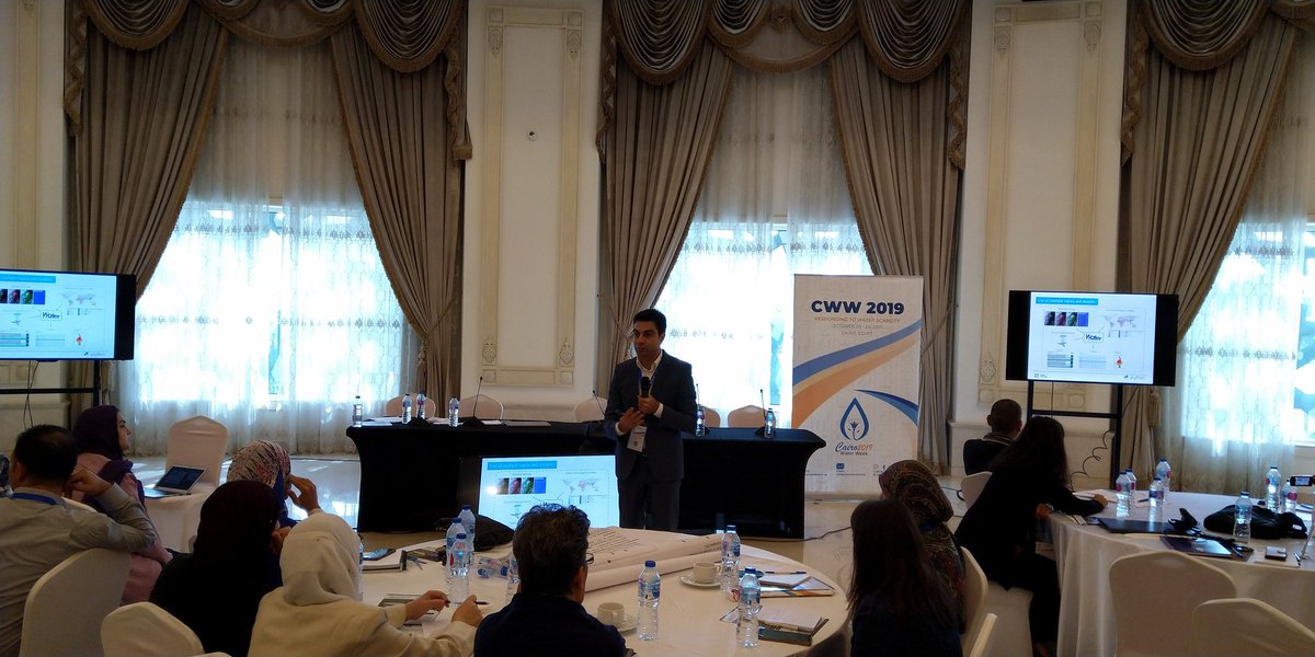 AA__Amali's tweet photo. Moving Forward in advancement of water accounting and auditing using evidence based interventions workshop by @PooladKarimi of @ihedelft at the #Cairowaterweek_2019, #Egypt.
#WAPOR @FAO https://t.co/hNo1JO5Vca
