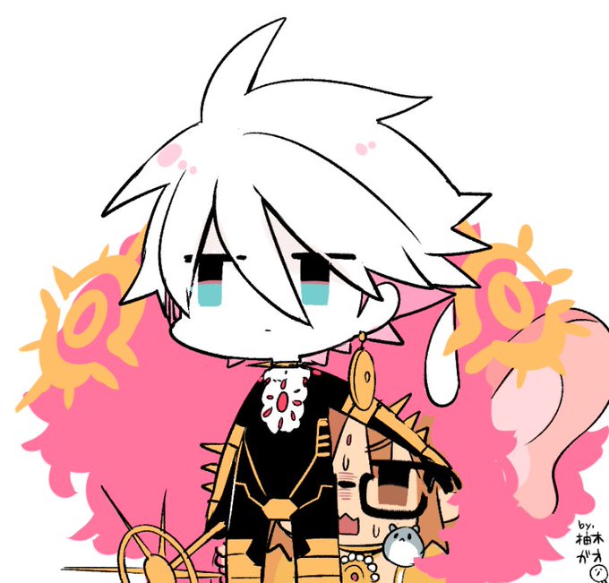 カルナ「ガネーシャ神よ。シヴァ神の妃から逃れたい一心なのだろうが、その怠惰と暴食を詰め込んだような体では俺の後ろに隠れるのはあまりに難題というものではないか?」
ガネーシャ「…っああもう!チャーック!!隠れ蓑は黙ってるッスよっ!!」 