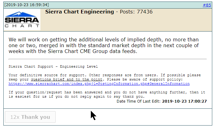 Sierra Chart Bitmex