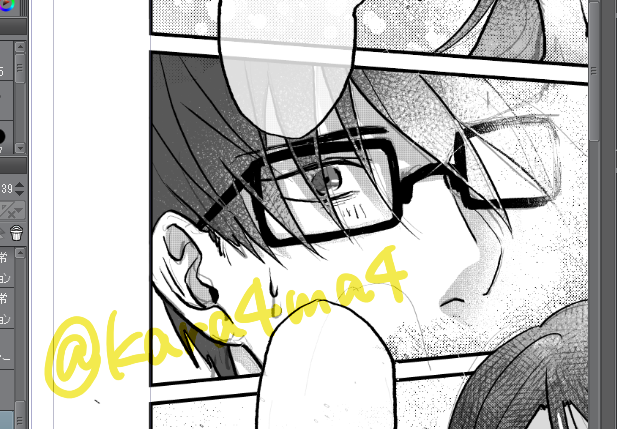 トーンが使えることに興奮しすぎてメチャクチャ使ってしまった結果すごい少女漫画感の強い画風になた 