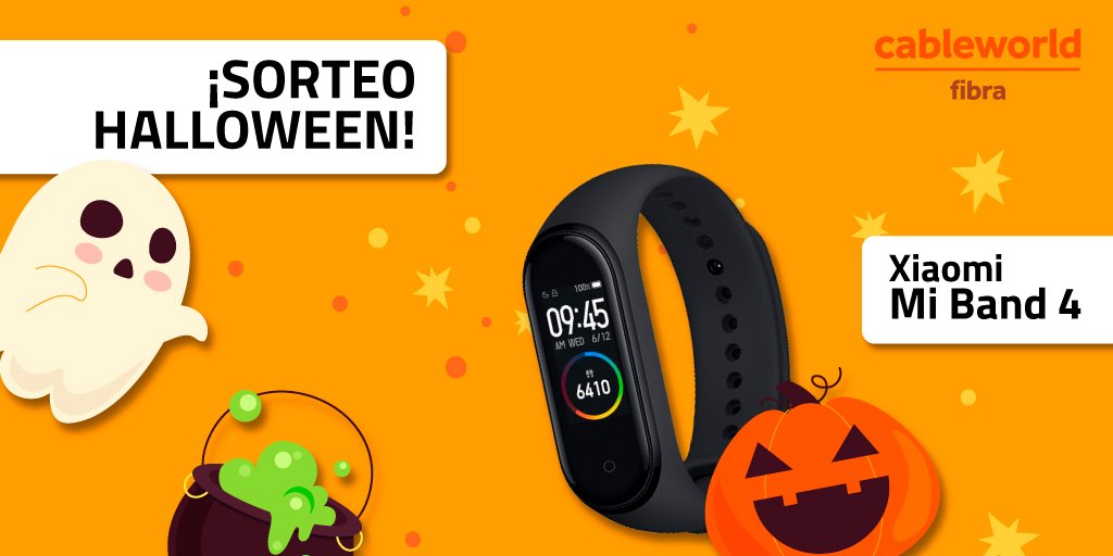 cableworld's tweet photo. 🎃¡BOOOO🦇! ¡#SORTEO #Halloween en #cableworld!👻

➡️¡Llévate 1 Xiaomi MI BAND 4!

Para participar:

1️⃣Seguir a @cableworld 
2️⃣Hacer RT a esta publicación
3️⃣Mencionarnos usando #Halloweencableworld

📢Ganador/a: 31oct a las 12h

🔎Bases legales: https://t.co/hubnijsZ7z https://t.co/CIPB6qqWCY