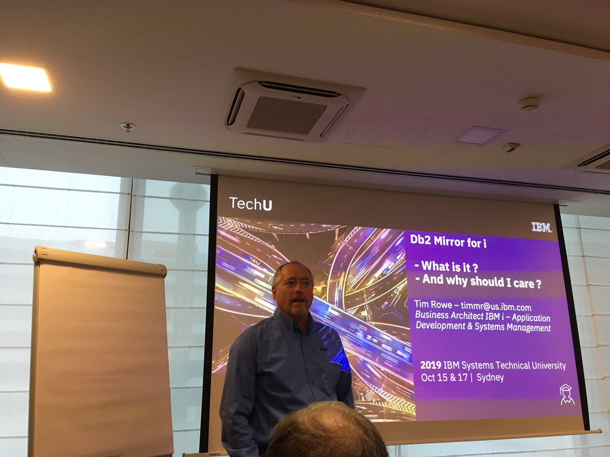 JyotiDodhia's tweet photo. Full house at the #Db2Mirror for #IBMi
with @TimRowe_IBMi 
T-2 mins 
#techuprague #BlueExperts https://t.co/pHPEL7y3k3