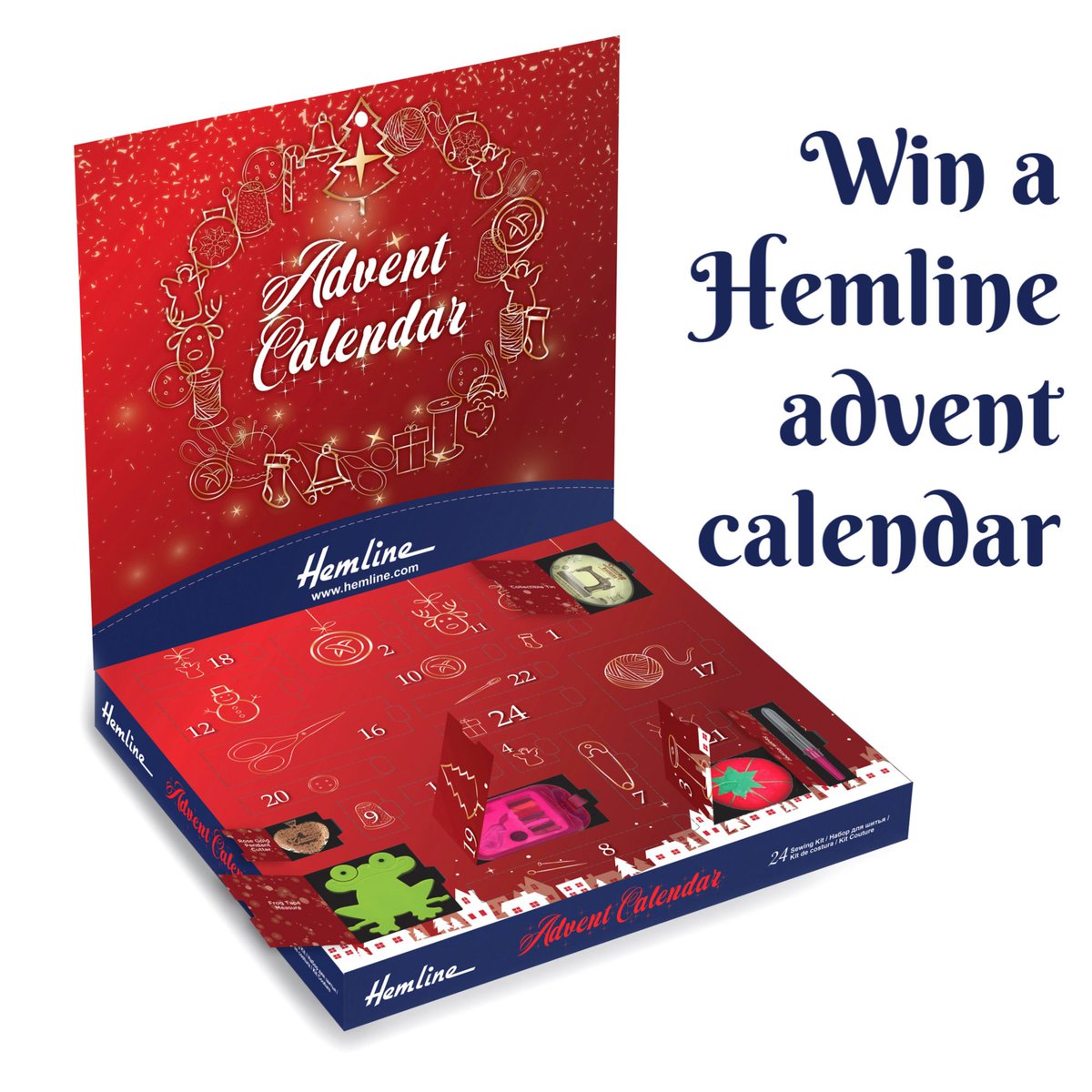 sewingdirectory's tweet photo. We have teamed up with Groves and Banks to giveaway a Hemline advent calendar. For your chance to win follow us and retweet this tweet. Giveaway ends 8am on Monday 28th of Oct. UK &amp; Ireland only. Pop over to our Facebook page or Instagram account for additional entries. https://t.co/D6HkHaSFqY