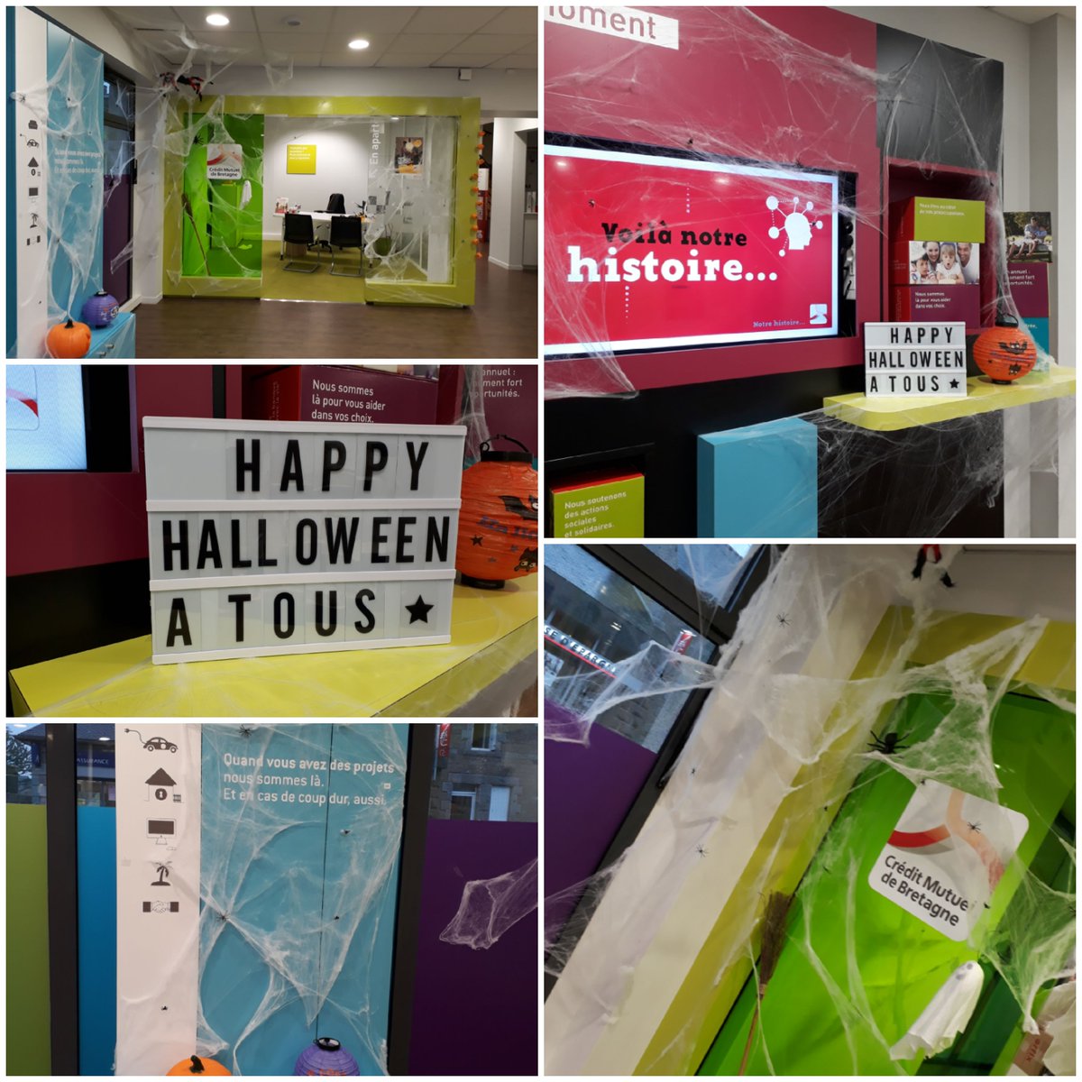 [Halloween] 🕸🕷 n'ayez pas peur!!! Venez nous voir la semaine prochaine à l'agence de Louvigne du Désert....nous vous offrirons pleins de 🍬 démoniaques !!!! 😈👻 <a href="/CMB_DD35/">Crédit_Mutuel_DD35</a> <a href="/CMB_FOUGERES/">CMB Pays de Fougères</a> <a href="/WeAreArkea/">WAA|Actus</a> <a href="/CMBretagne/">CMBretagne</a>