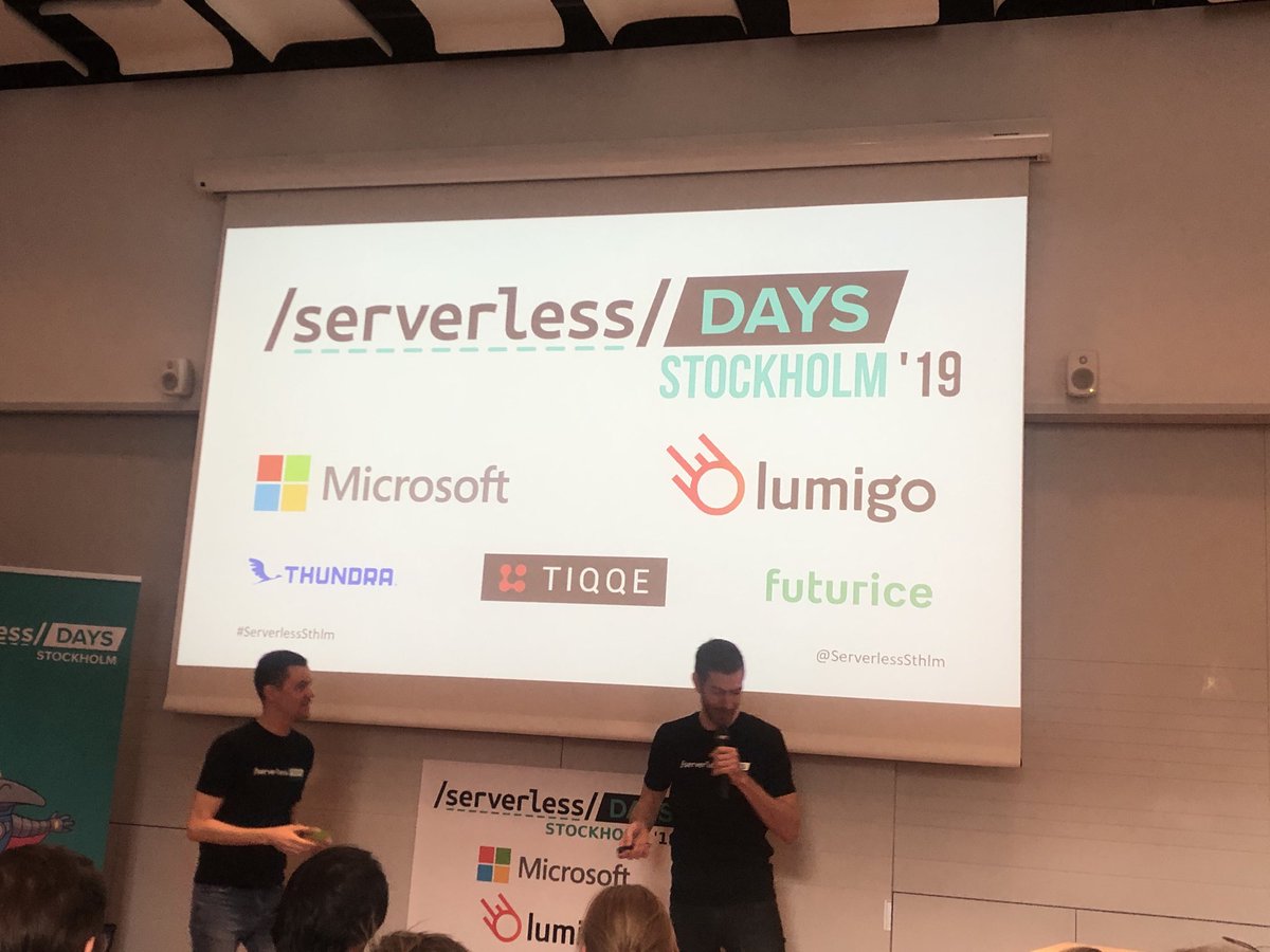 tiqqe's tweet photo. Here we go!! First ever #serverlessSthlm 🥳🎉❤️ https://t.co/VLsYDBDwL9