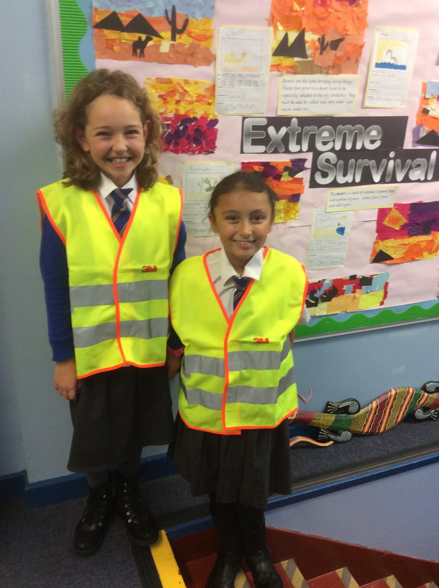 All of our Y3 children have been provided with a hi-vis vest this week..."Be Safe, Be Seen!"