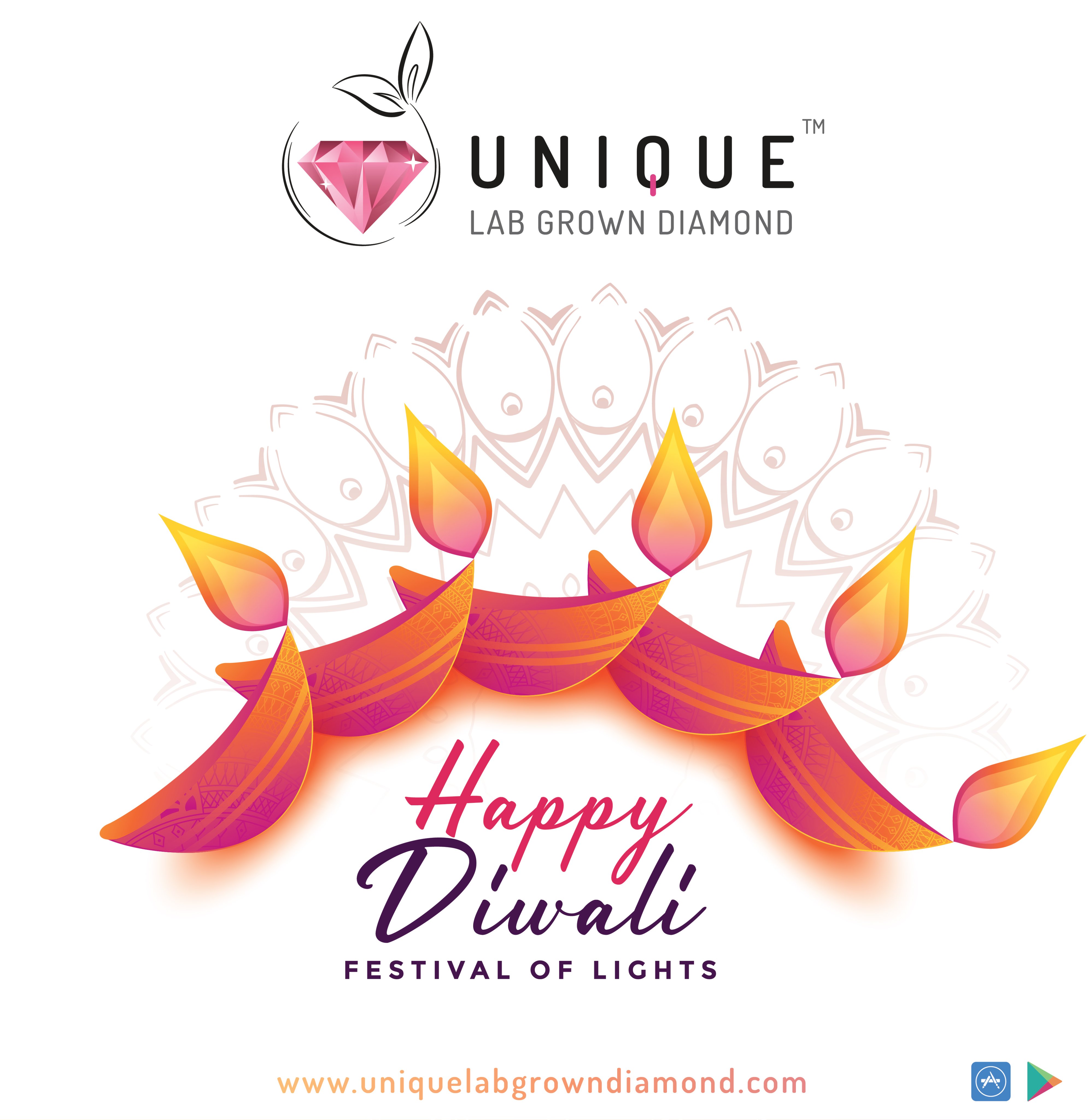 Unique Lab Grown Diamond on X: Wishing you a sparkling festival of  lights🎁 Happy Diwali from ULGD Team🎊 Visit us for more info:    / X