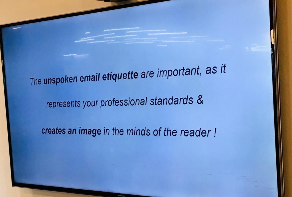 upGrad_edu's tweet photo. Here are some pictures of the weekly workshop on '#EmailEtiquette' conducted for our in-house teams.
We learnt the unspoken rules and the importance of drafting a crisp email.
#HumansOfupGrad #LifeAtupGrad https://t.co/KSfRiTF0T9