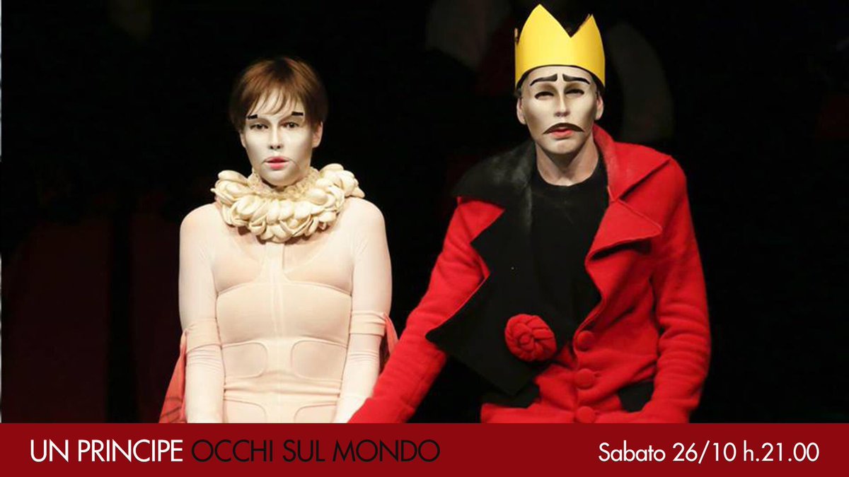 📆 SABATO 26 OTTOBRE, ORE 21.00

<a href="/ilfunaro/">FunaroPT</a> presenta 
Un principe - Compagnia  Occhisulmondo
(adatto anche ai ragazzi dai 13 anni)

*I visitatori del #MuseomarinoMarini hanno diritto alla riduzione sul biglietto

Maggiori info 🔗bit.ly/2PeNldM