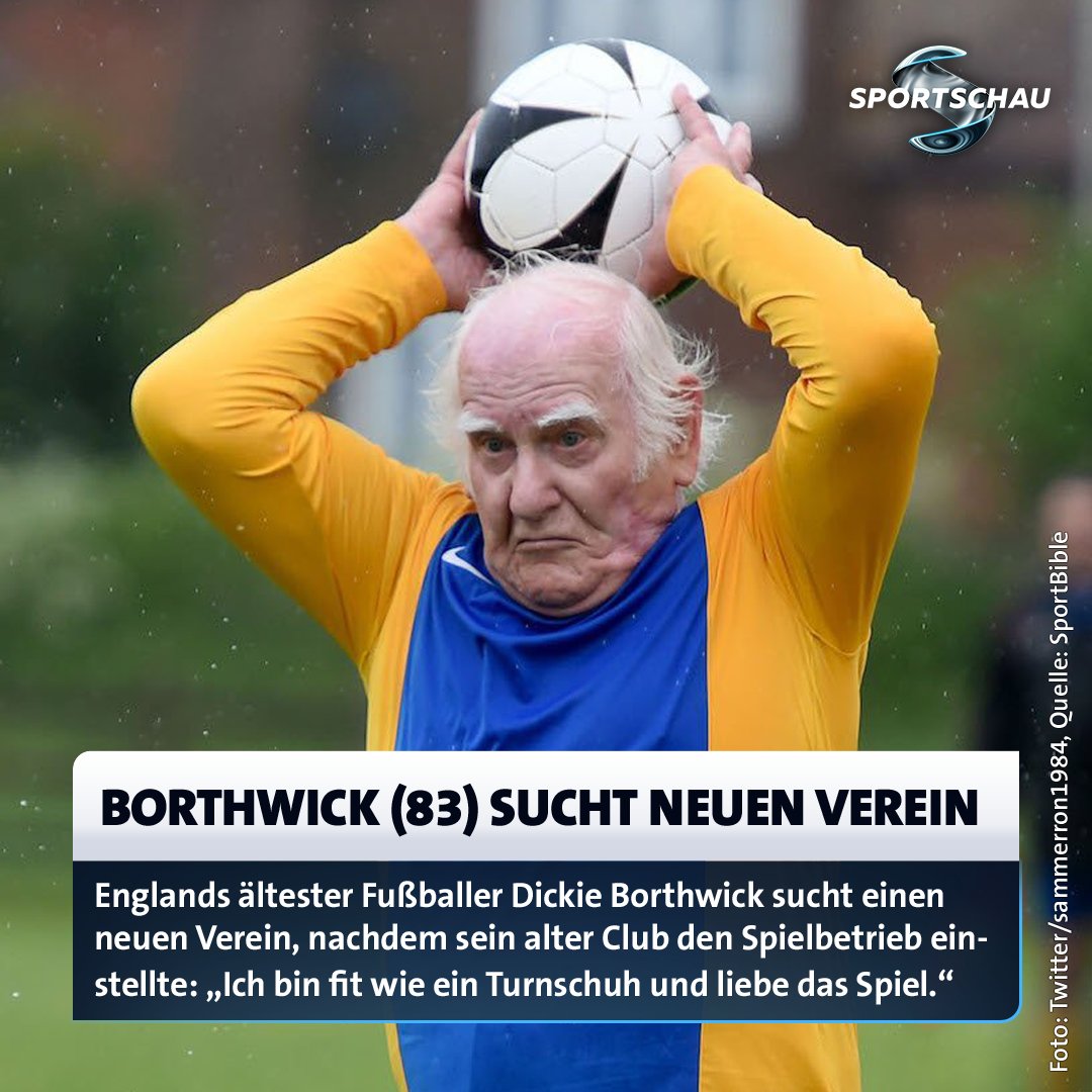 sportschau's tweet photo. Weiß jemand 'nen Verein für Dickie? 👴❤ https://t.co/xbKA8oceOL