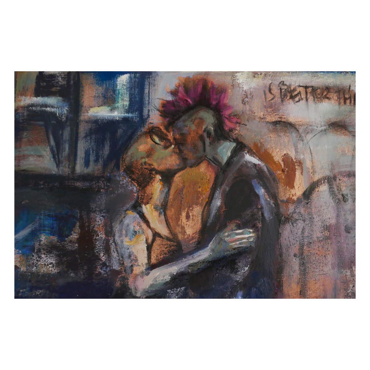 guarcholga's tweet photo. Called #lovebetweentoworlds #guarch 100x81 #cottoncanvas #punkartwork #punk #artpunk #art #artist #artwork #oilpainting #oil #oiloncanvas #bcnart #bcn #instart #nstartist #instapunk #charcoaldrawing #charcoal https://t.co/Ed58pmBsVV