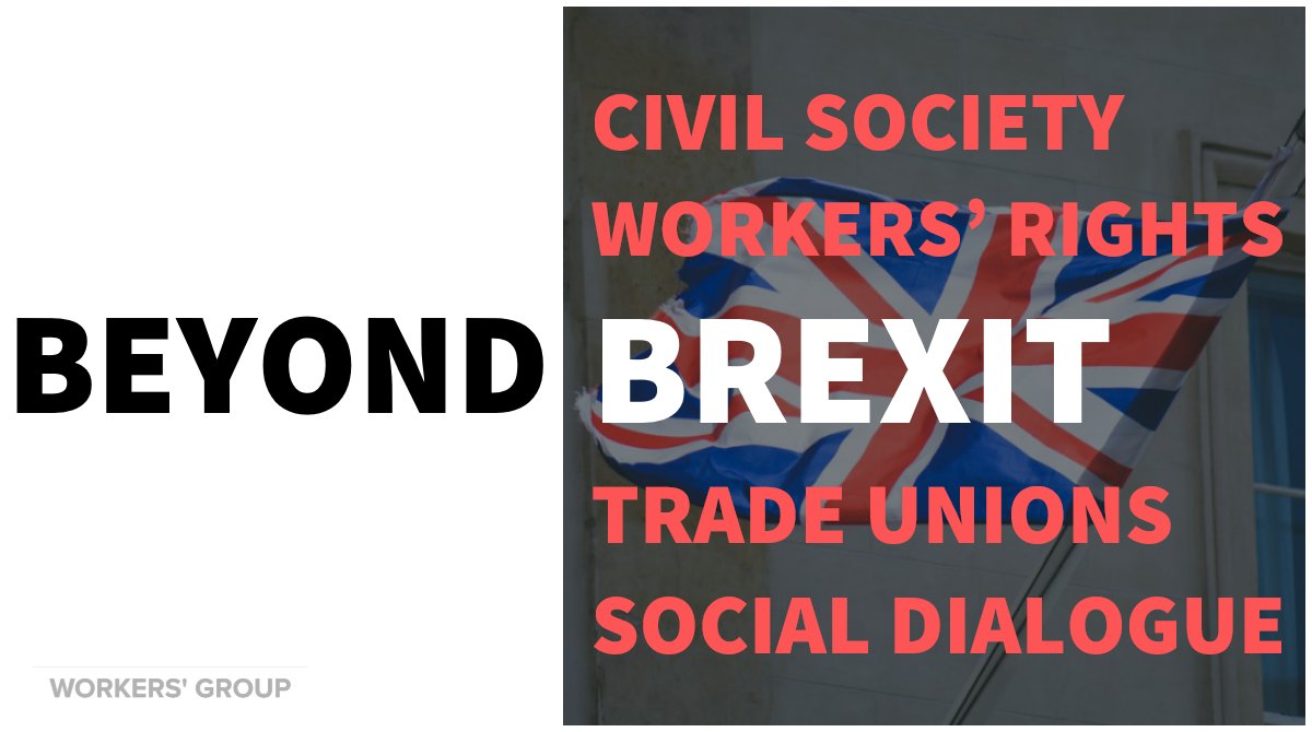 WorkersEESC's tweet image. #BeyondBrexit: Workers' Group meets with #British Trade Unionist, policymakers and civil society to discuss impact on workers and future plans.

Starting at 10.30am (UK time) @unisontweets 
Stay tuned for updates!
#Brexit