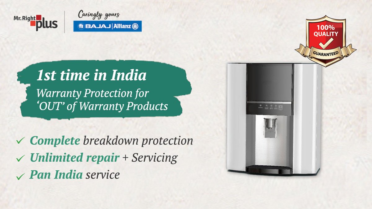 Get complete warranty breakdown protection for your RO water purifier. If it’s working, we’ll cover it. 100% satisfaction, genuine repair and peace of mind guaranteed. Click here to buy plan: plus.mrright.in/collections/wa… (Offer code inside)