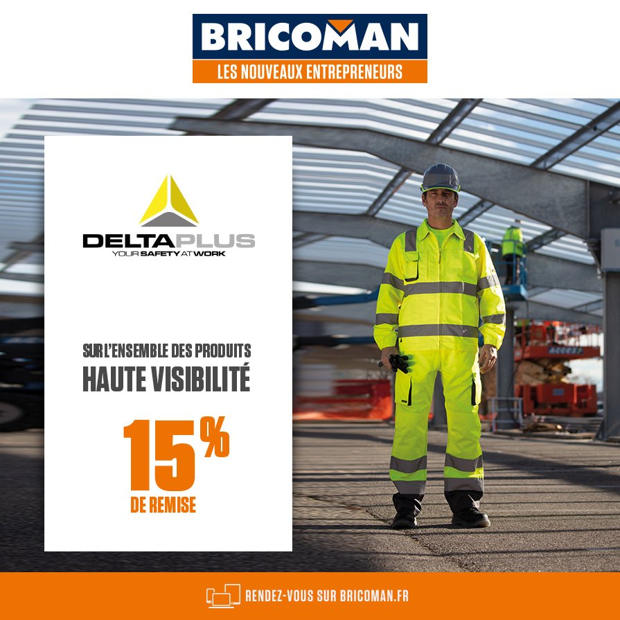 BricomanFrance's tweet photo. Avec votre #CartePremiumPro, -15% sur les vêtements haute visibilité de #DeltaPlus #EPI https://t.co/z0svxEoSd8 https://t.co/N3R1JjOnoF