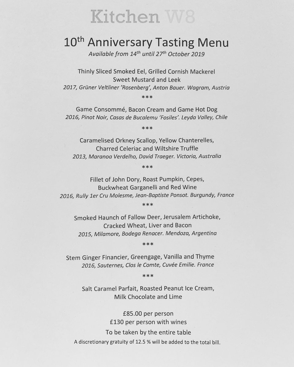 Just 4 days left to enjoy our special 10th Anniversary Tasting Menu! Don’t miss it, book your table now! #onthemenu #michelinstar