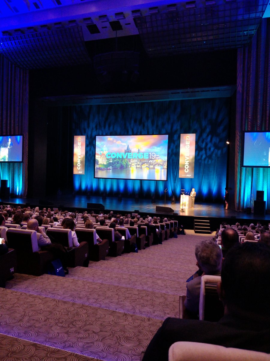 2019 biggest Global Coaching Event at Prague starts. Coaches from 70 countries. #ICFConverge