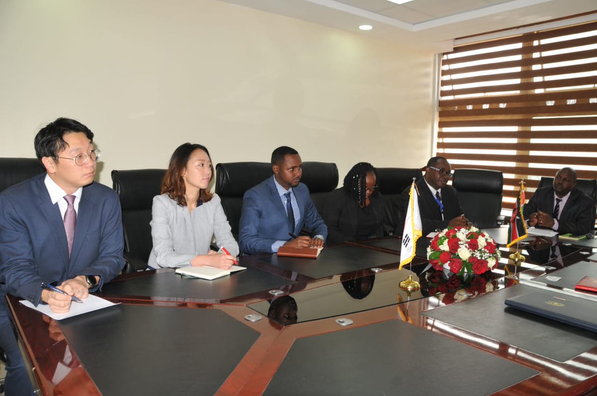 Signing ceremony for Framework Arrangement on Grant Aid for the Years 2018-2023 by H.E Yeonghan Choi(Ambassador of the Republic of Korea to Kenya) and Hon.Amb. Ukur Yatani (A.G Cabinet Secretary, National Treasury and Planning) on 23rd October,2019