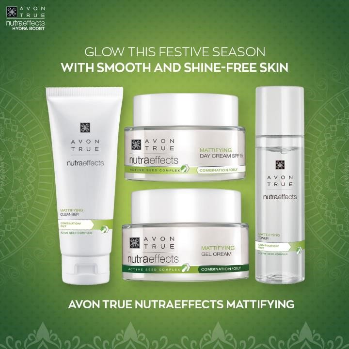 AvonIndia's tweet photo. Become festive ready and achieve your oil-free finish look with the Avon True Nutraeffect Mattifying Range. It removes the excess oil and keeps your complexion balanced. Explore the range at https://t.co/IqwzP4tQtp #avon #avonindia #avonskincare #Nutraeffects https://t.co/0LLaxclkW4