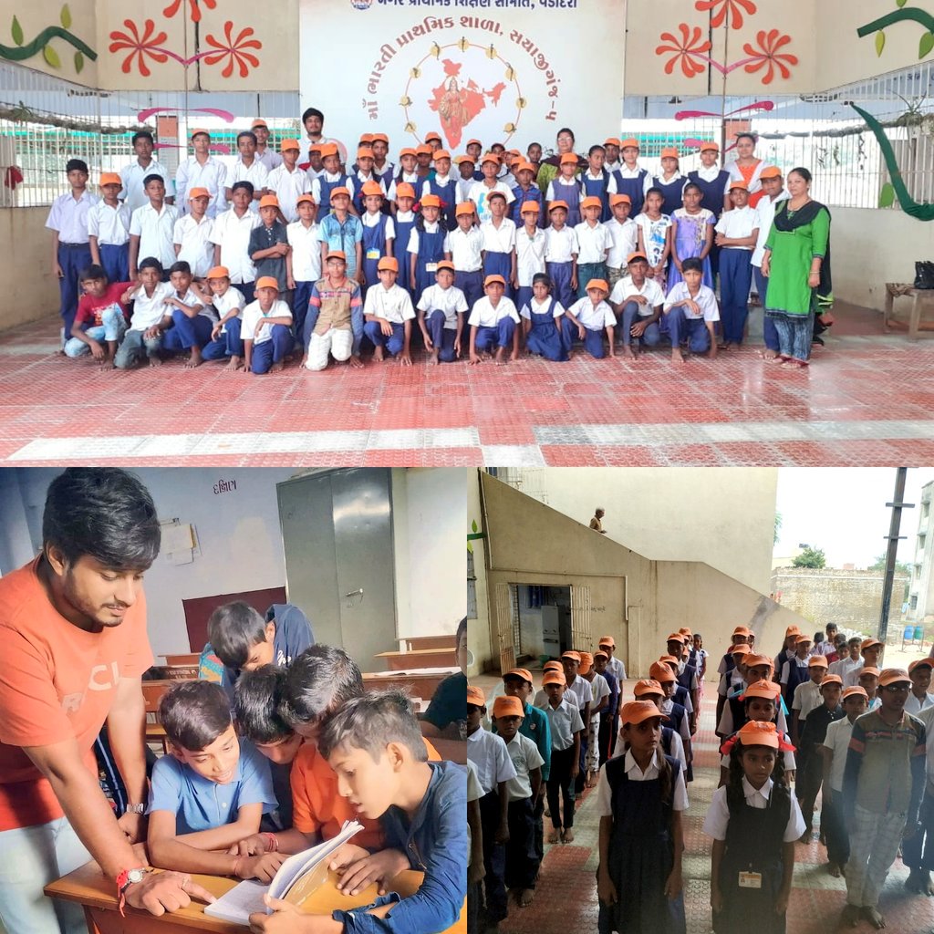 RangamT's tweet photo. Explored the grassroots of Primary education for 10 weeks in Government primary school &amp; shared knowledge from Sanskrit to Self defence, dictionary to disaster management along with 167 fellows volunteers of #Gyanodadhi by @BhavyaBharatfdn in #Vadodara to make a #NewIndia https://t.co/dCozJGFRmd